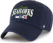 '47 Men's '47 College Navy Seattle Seahawks American Flag Clean Up Adjustable Hat