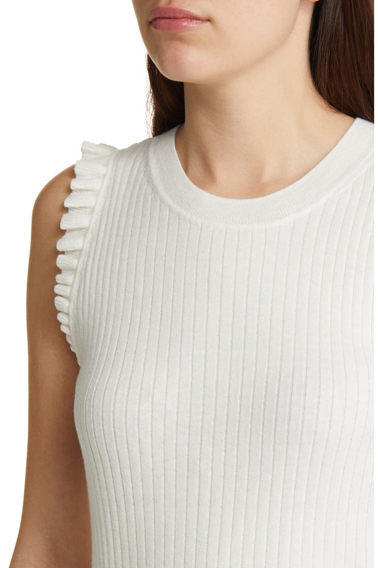 Somi Sleeveless Cotton Blend Sweater, Alternate, color, IVORY