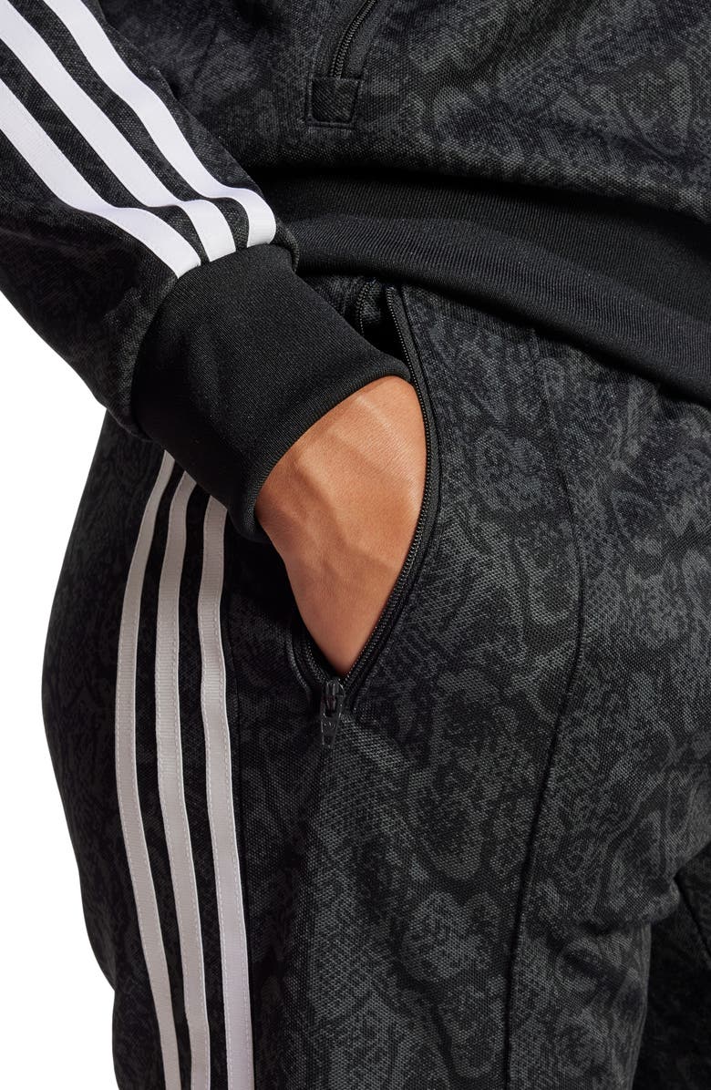 adidas Originals Firebird Snakeskin Print Recycled Polyester Track Pants, Alternate, color, 