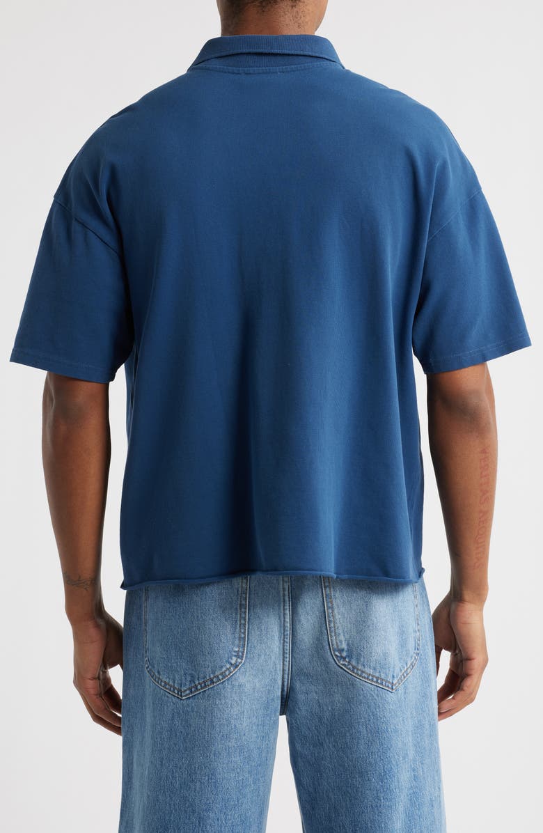 Elwood Crop Uniform Polo, Alternate, color, Varsity Blue