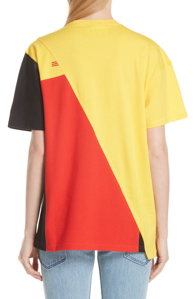 VETEMENTS DHL Cut-Up Tee, Alternate, color, 