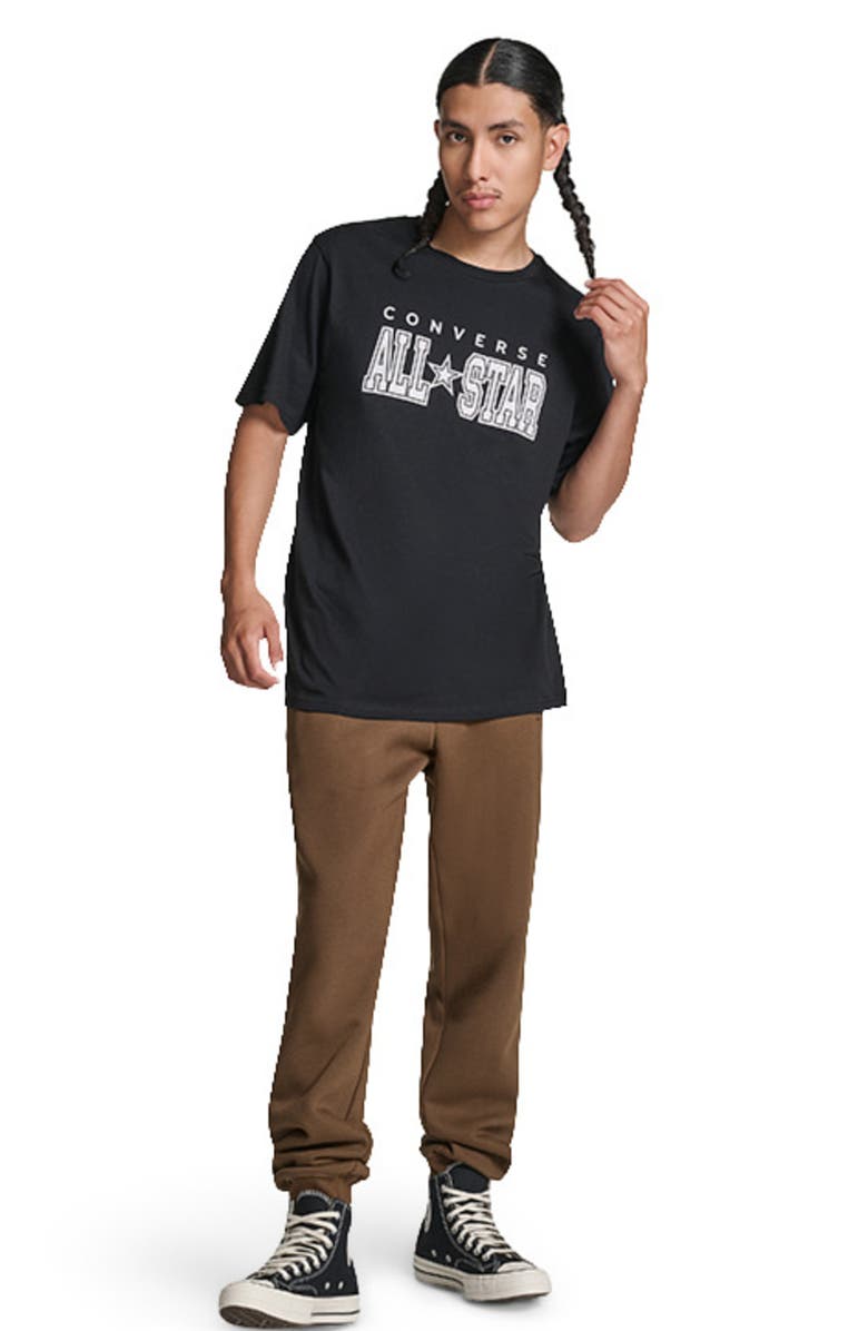 Converse All Star T-Shirt, Alternate, color, Converse Black