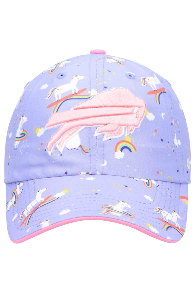 Girls Preschool '47 Purple Buffalo Bills Unicorn Clean Up Adjustable Hat, Alternate, color, Purple