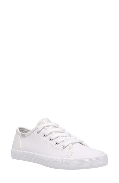 Keds® Kids' Kickstart Sneaker in White 