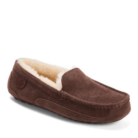 Fireside Melbourne Genuine Shearling Moccasin Slipper (Men)