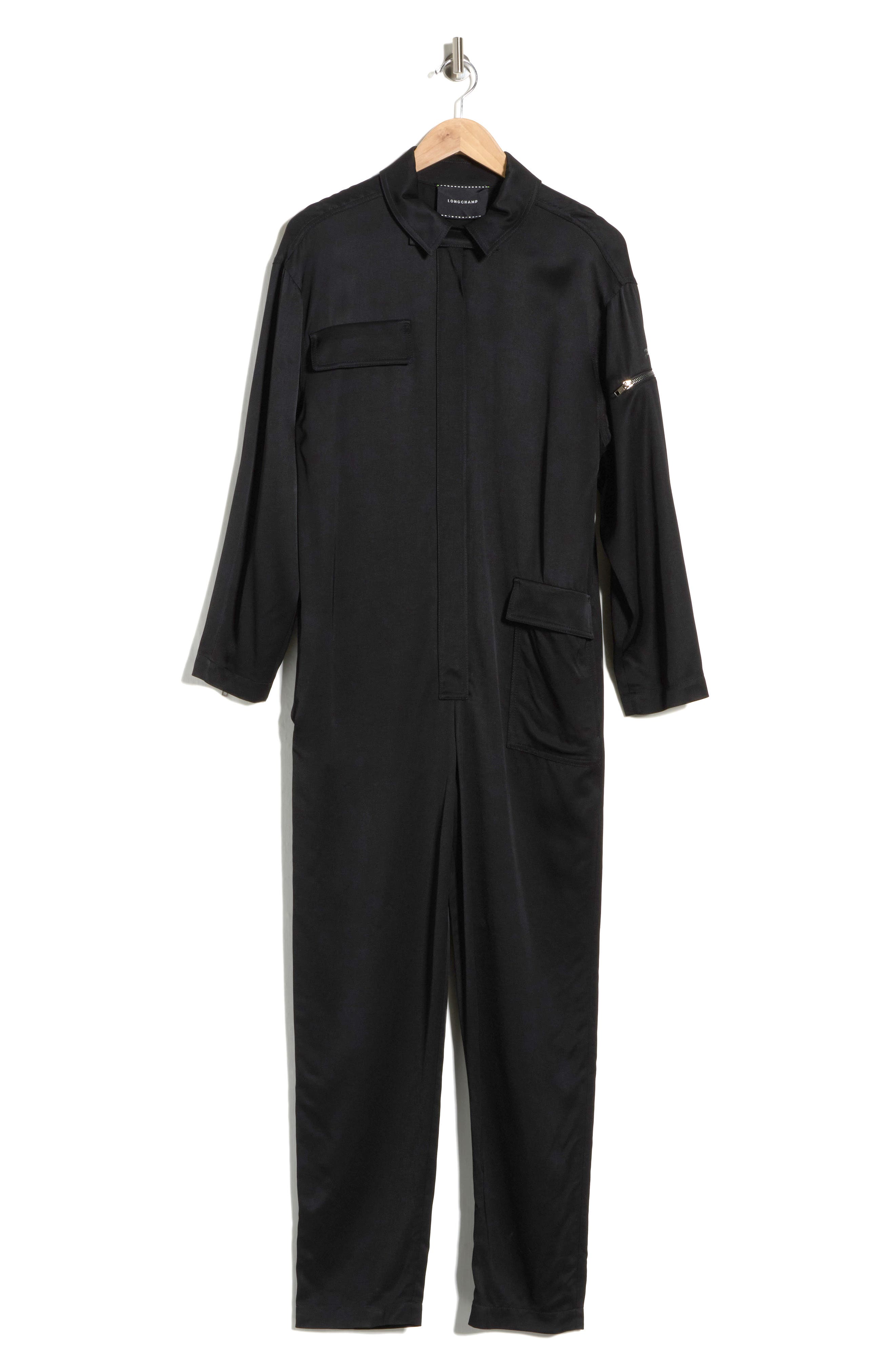 Longchamp Long Sleeve Utility Jumpsuit