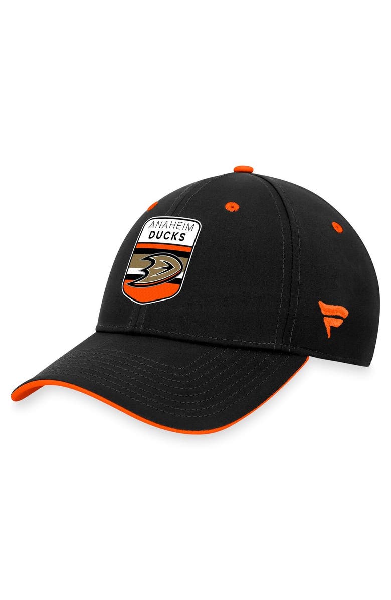 FANATICS Men's Fanatics Branded  Black Anaheim Ducks 2023 NHL Draft Flex Hat, Main, color, 