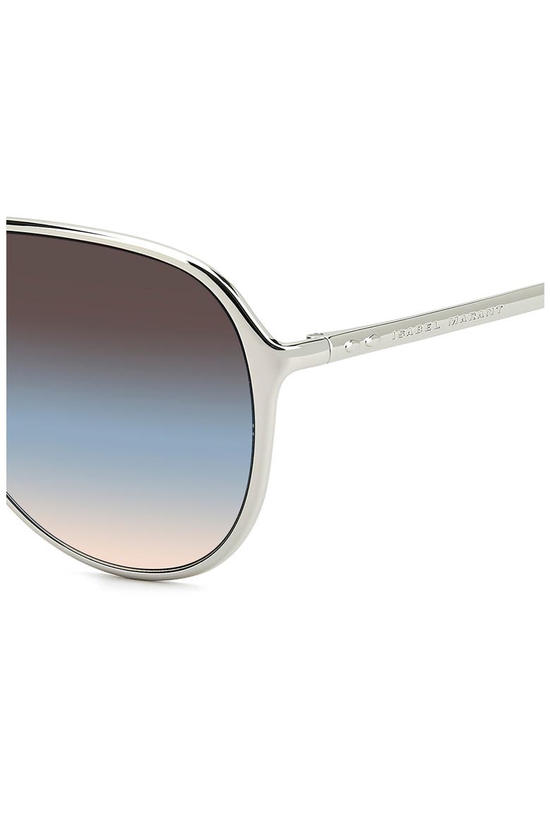 60mm Gradient Pilot Sunglasses, Alternate, color, 0010-98