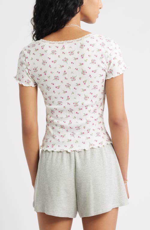 Bp. Scoop Neck Pointelle Top In Neutral