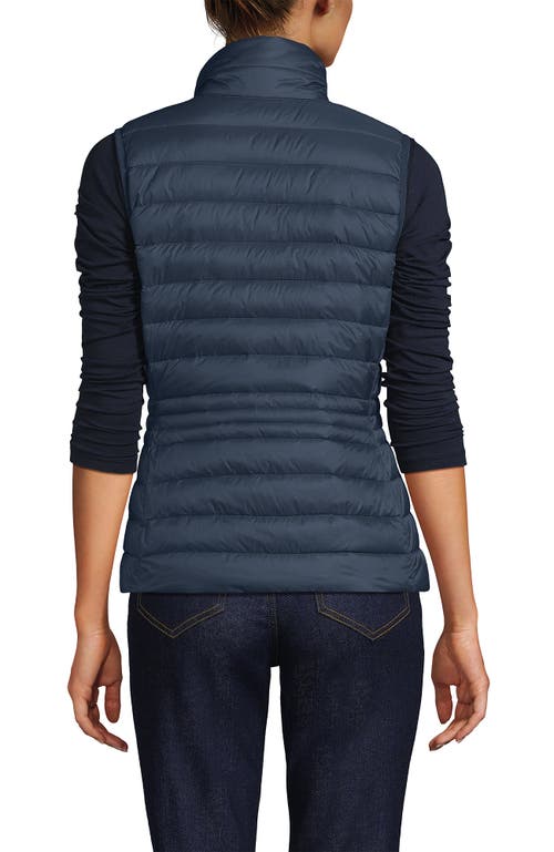 Lands' End Wanderweight Packable Ultralight Down Vest In Blue