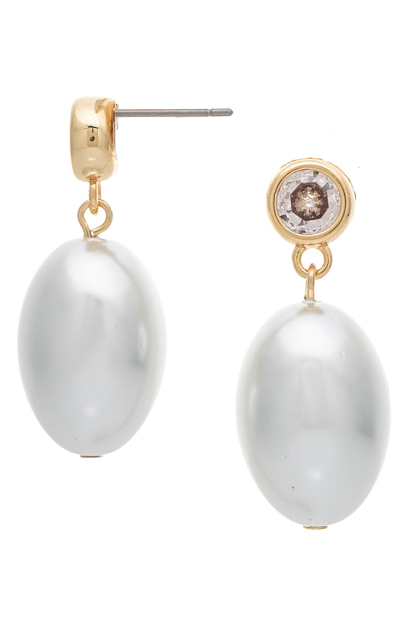 Imitation Pearl Drop Earrings