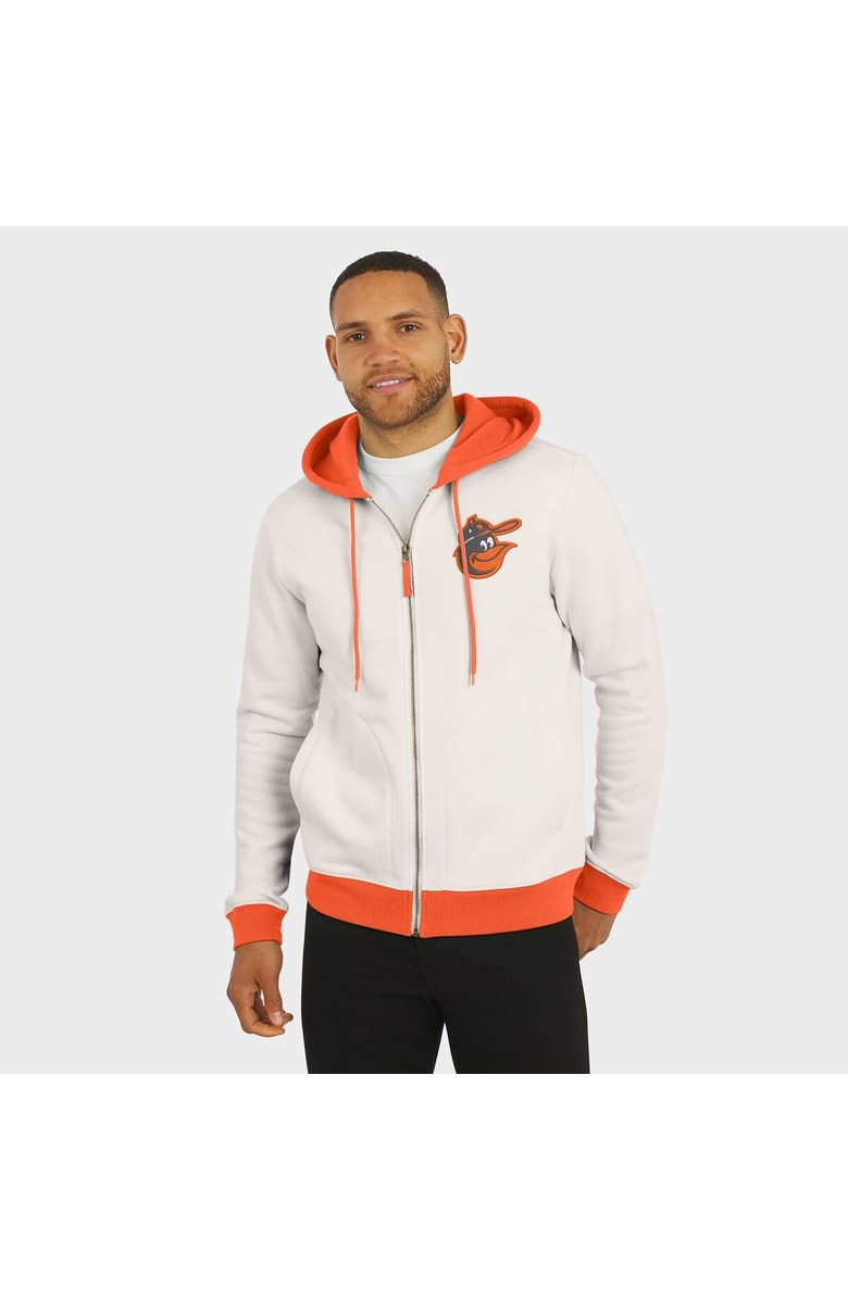 Darius Rucker Collection by Fanatics Men's Darius Rucker Collection by Fanatics  Cream Baltimore Orioles Polar Fleece Full-Zip Hoodie, Alternate, color, Cream