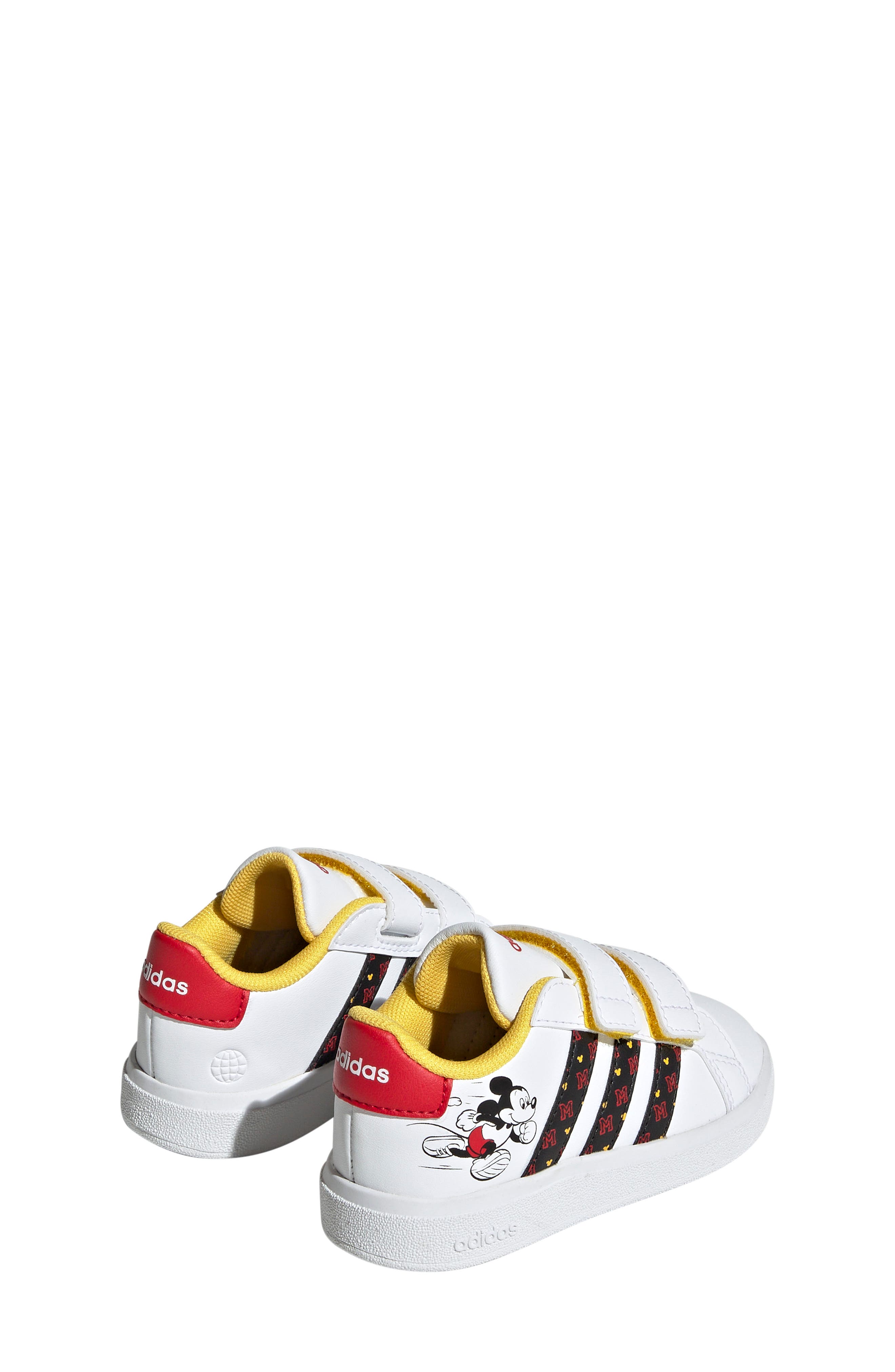 adidas x Disney<sup>®</sup> Kids' Grand Court Mickey Mouse Sneaker, Alternate, color, 