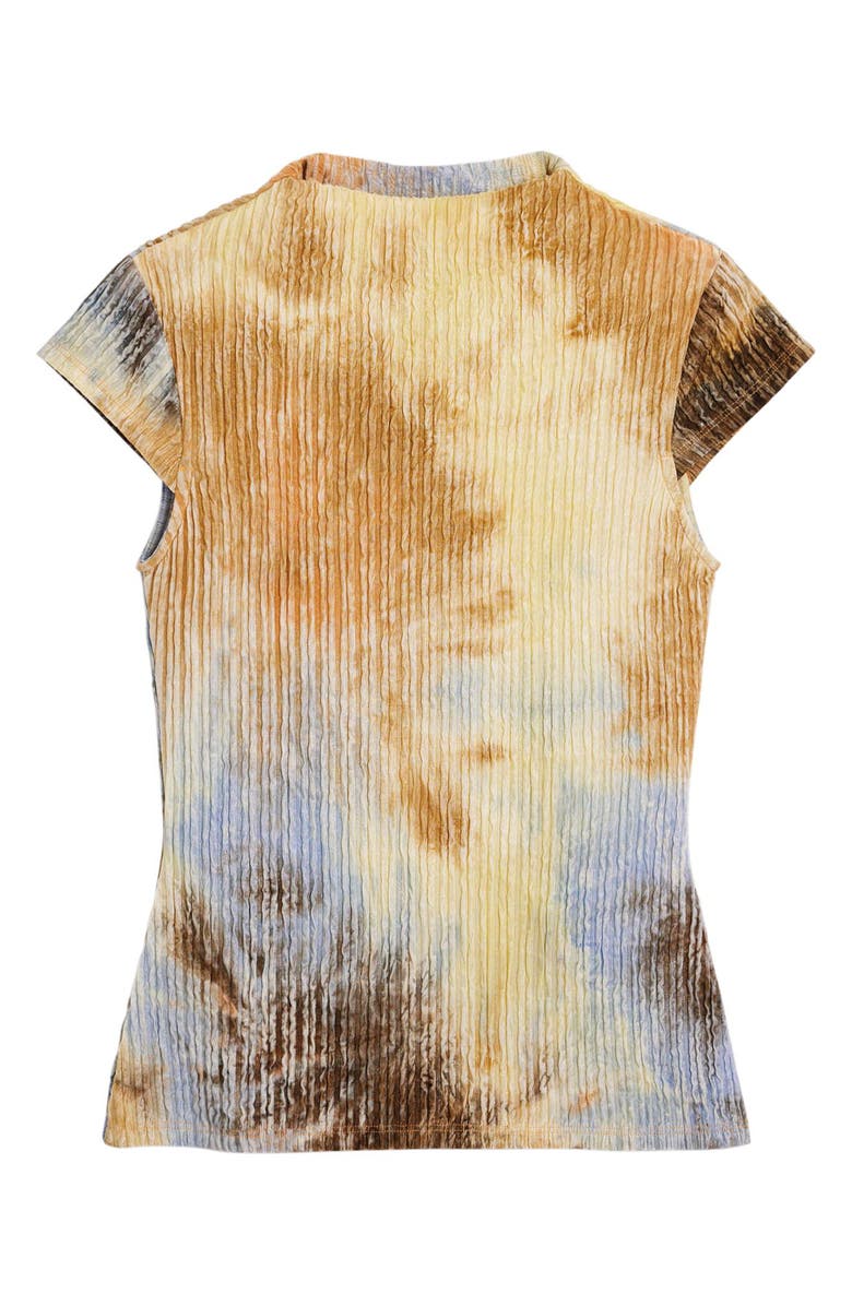 Desigual Tie Dye Funnel Neck T-Shirt, Alternate, color, 