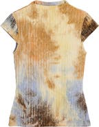 Desigual Tie Dye Funnel Neck T-Shirt