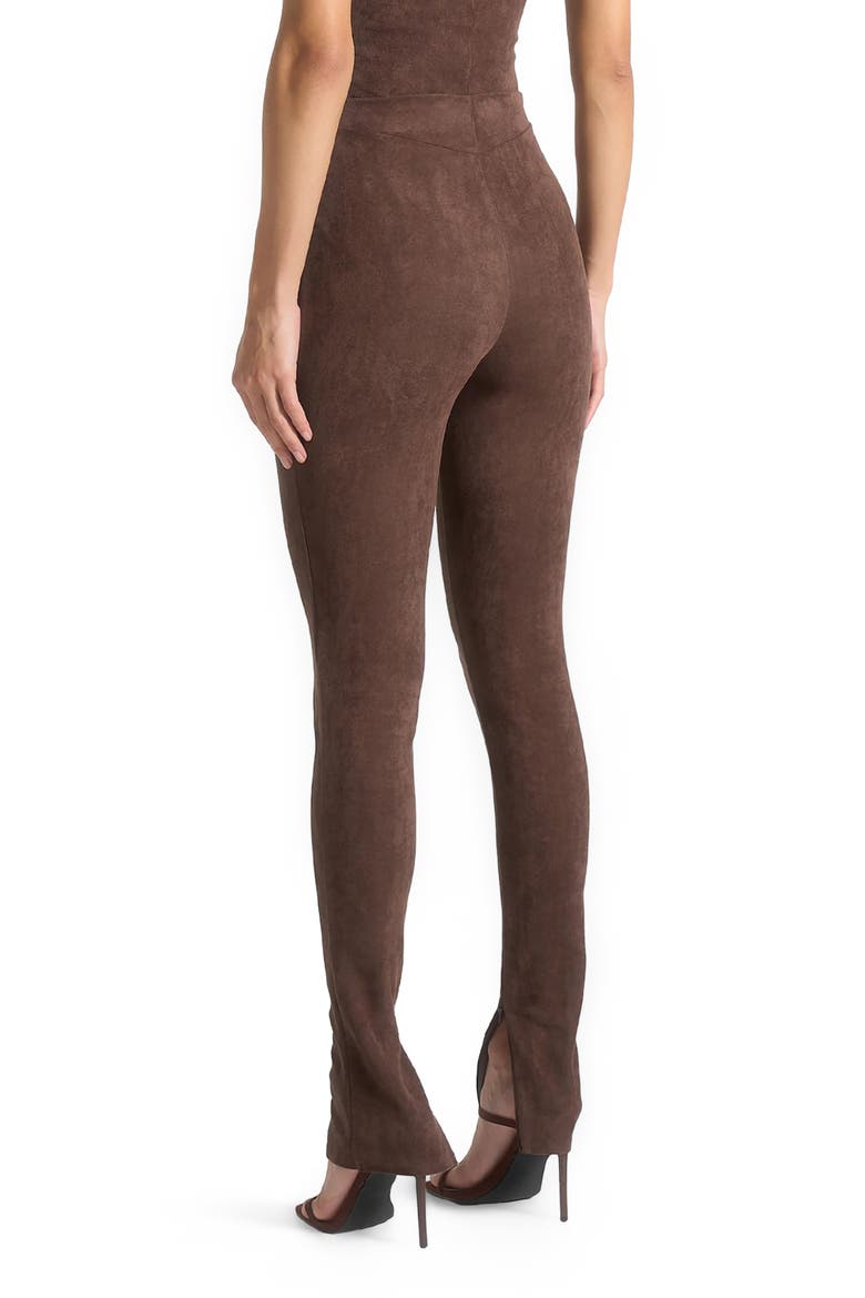 Suede Leggings, Alternate, color, Brown