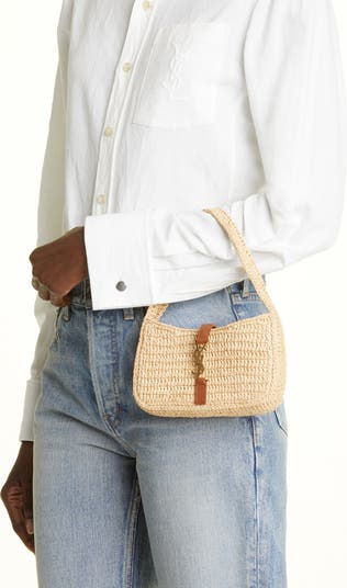 【Saint Laurent】le 5 A 7 ミニ ラフィア Saint Laurent Mini Le 5 à 7 Raffia Hobo | Nordstrom