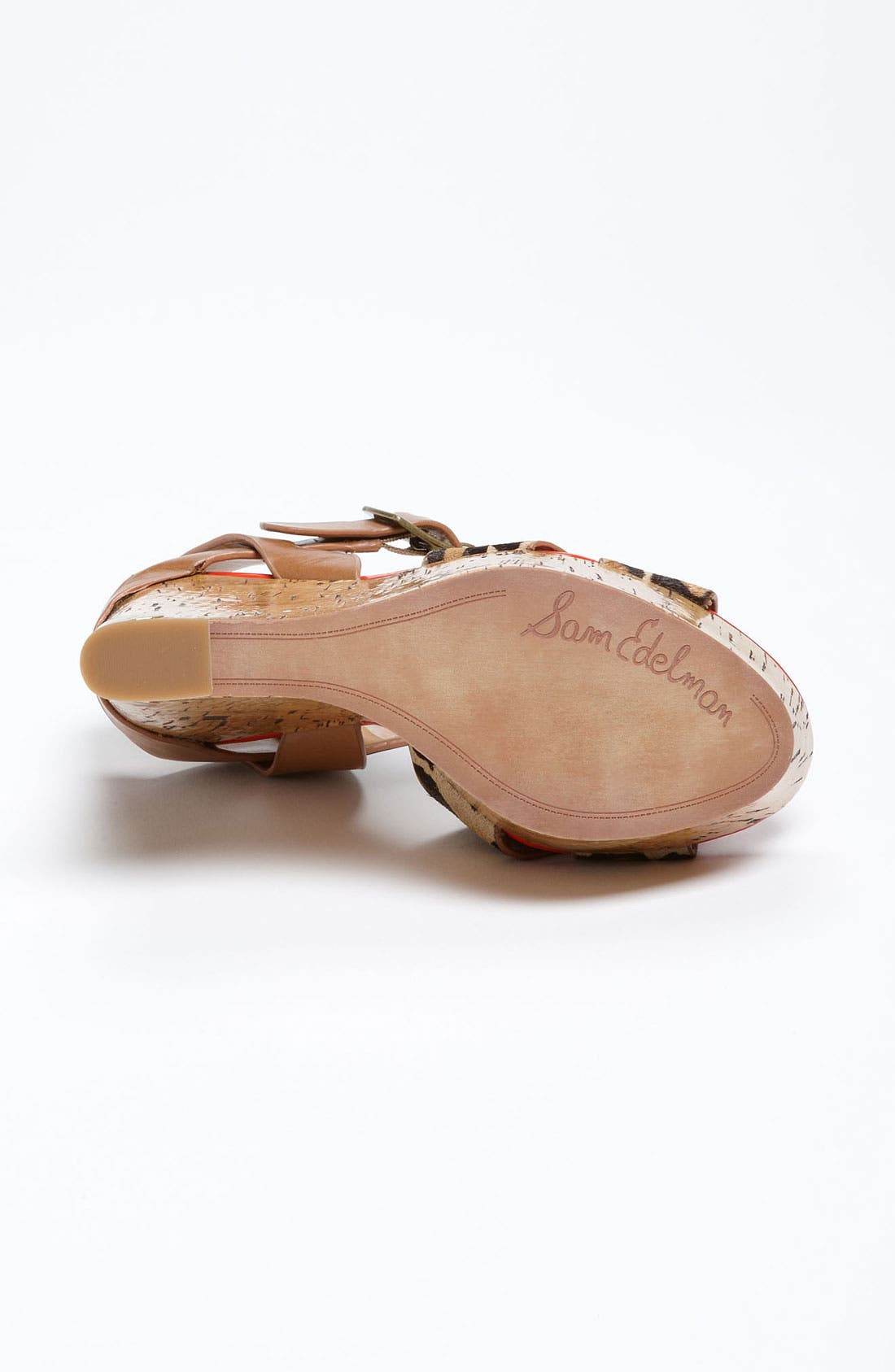 'Sasha' Wedge Sandal, Alternate, color, NEW NUDE LEOPARD BRAHMA