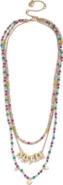 BaubleBar Kai Semiprecious Custom Layered Necklace