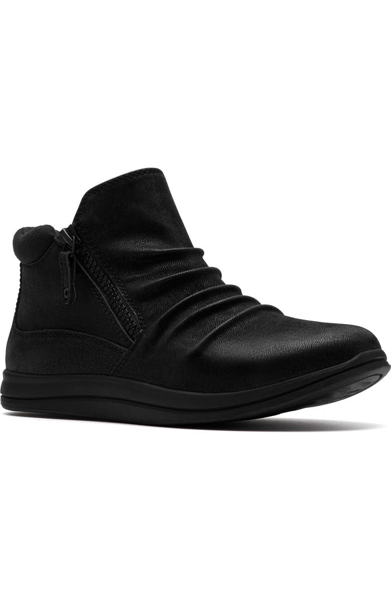 Clarks<sup>®</sup> Breeze Path Ankle Boot - Wide Width Available, Main, color, Black