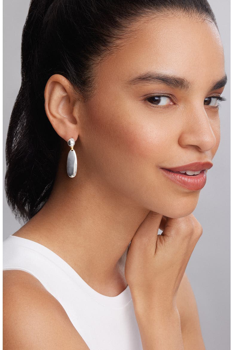 Beloved Drop Earrings, Alternate, color, SILVER/ GOLD