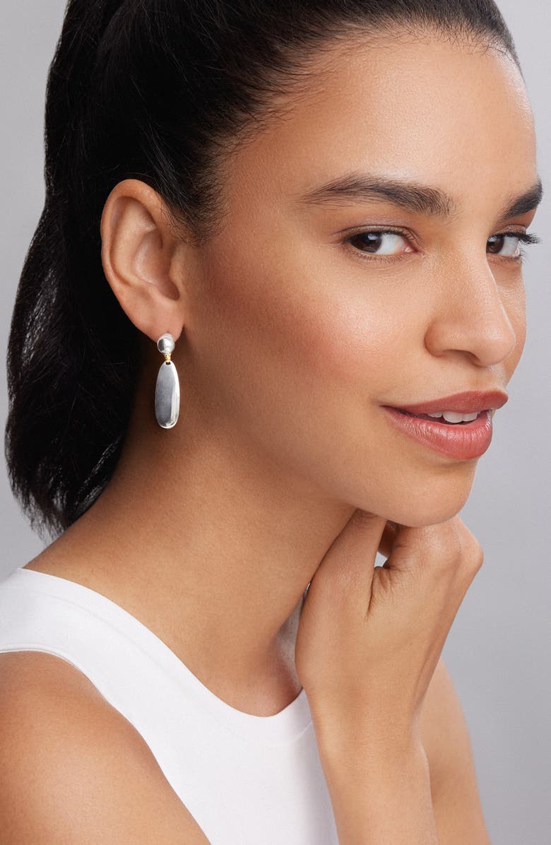 LAGOS Beloved Drop Earrings, Alternate, color, Silver/ Gold