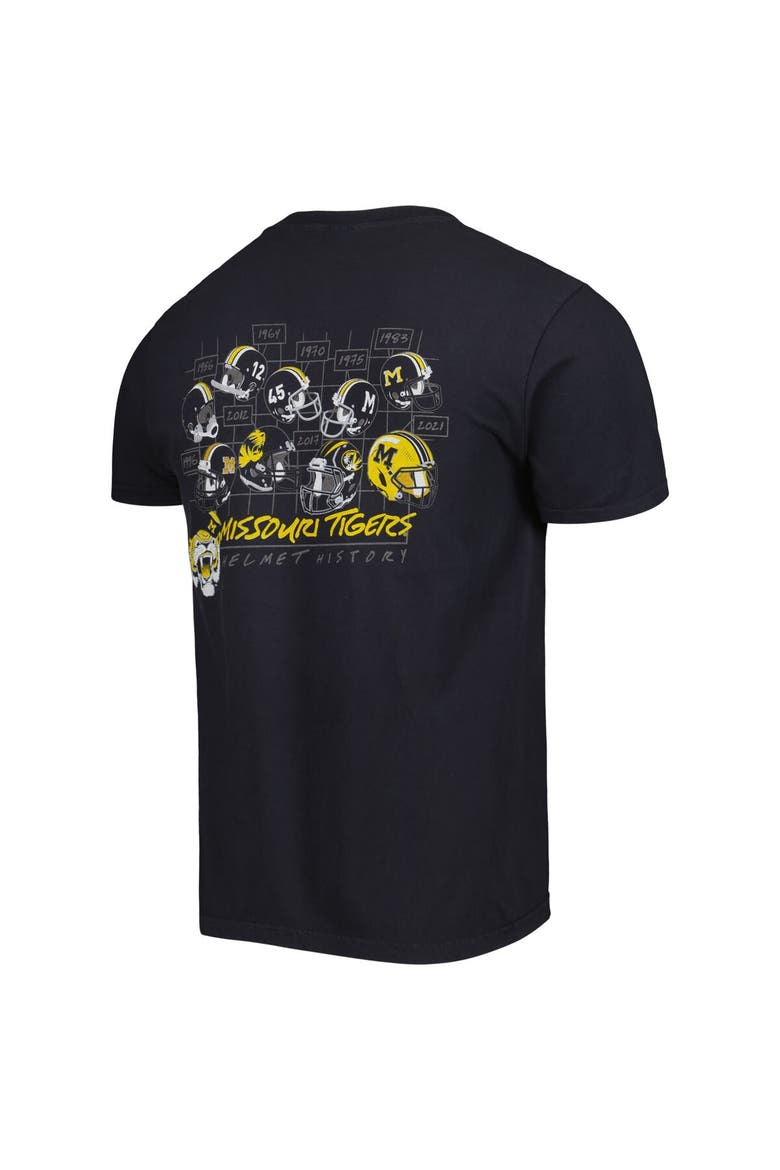 Men's Black Missouri Tigers Vault Helmet History Comfort T-Shirt, Alternate, color, Black