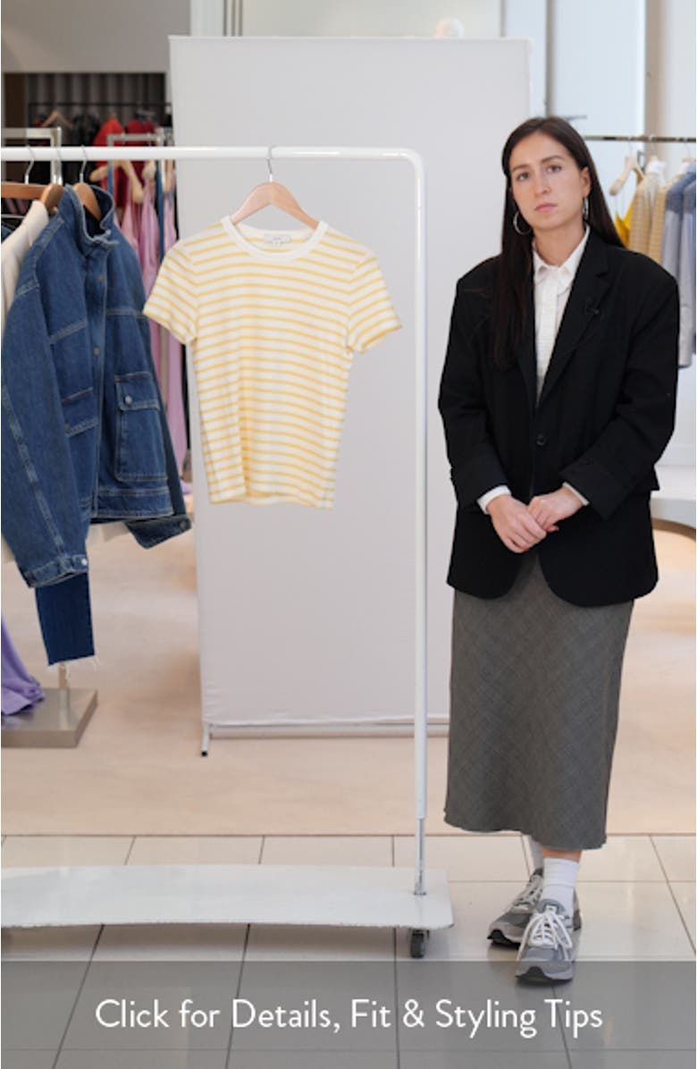 Shrunken 90s Stripe Tee, sales video thumbnail