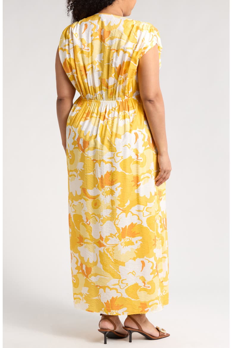 Floral Sleeveless Maxi Dress, Alternate, color, YELLOW