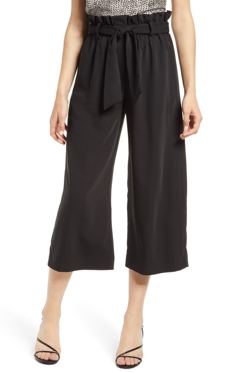 WAYF x BFF Maddie Paperbag Waist Culottes, Main, color,