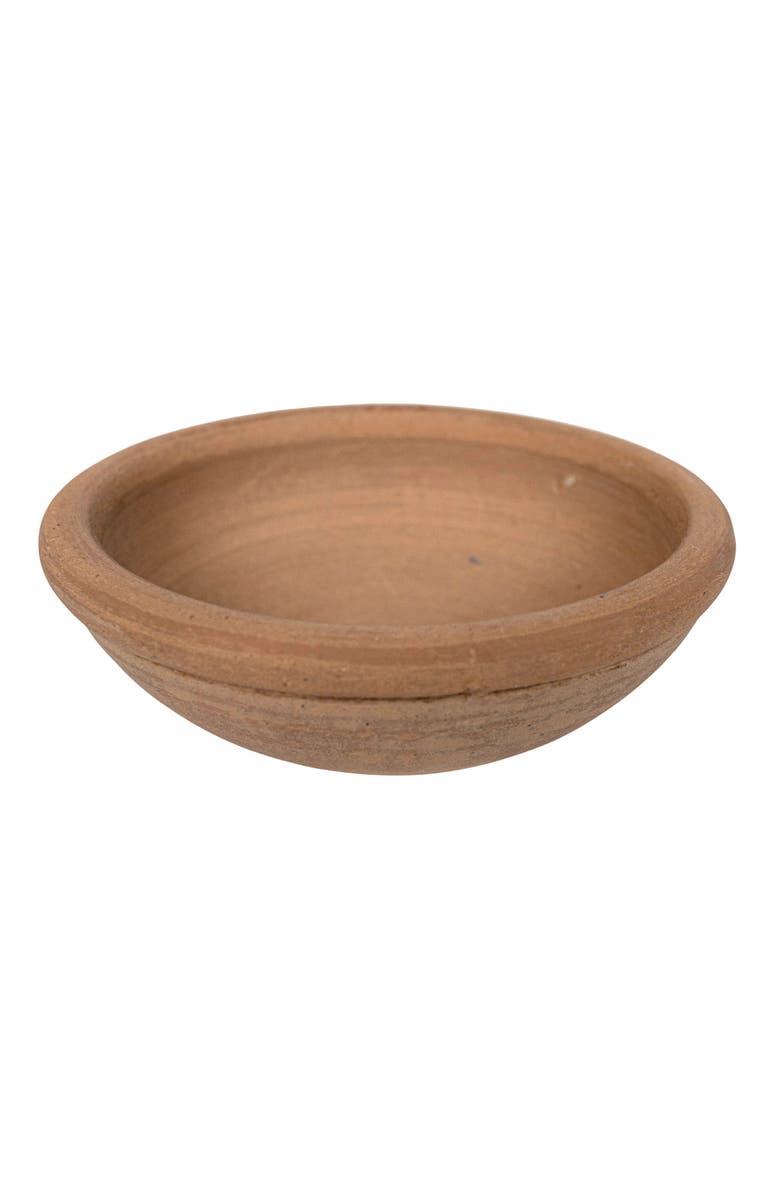 Foreside Home and Garden Natural Terracotta Serving Bowl, Main, color, Orange