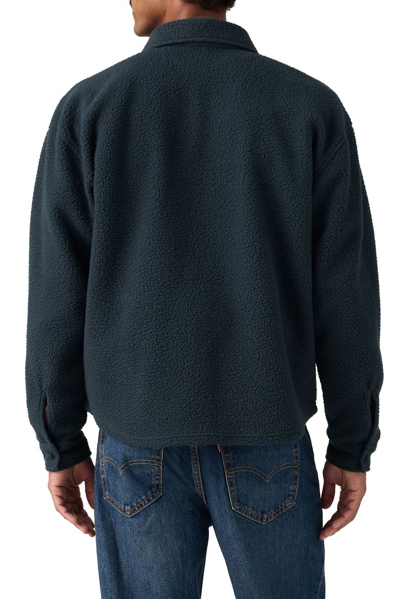 High Pile Fleece Worker Jacket, Alternate, color, NIGHTFALL NAVY SHERPA