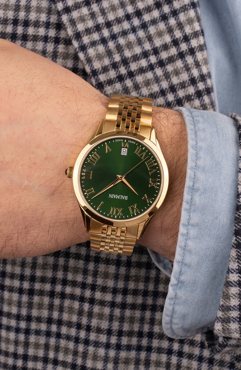 Balmain Classic R Bracelet Watch, 41mm, Alternate, color, 