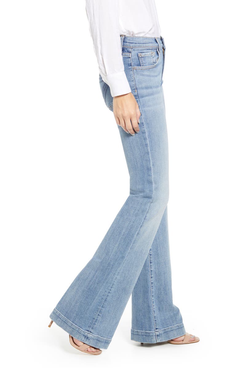 7 For All Mankind <sup>®</sup> Dojo High Waist Flare Jeans, Alternate, color, 
