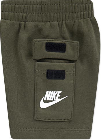 Logo Tee & Cargo Shorts 2-Piece Set