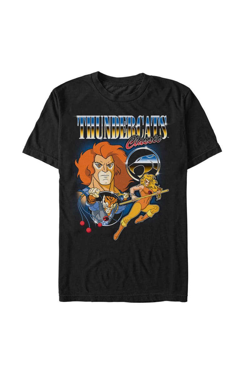 ThunderCats Men's ThunderCats Classic Cats Poster  Graphic T-Shirt, Alternate, color, Black
