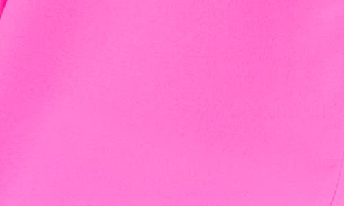 Shop Cece Faux Pearl Button-up Shirt In Pink Shock