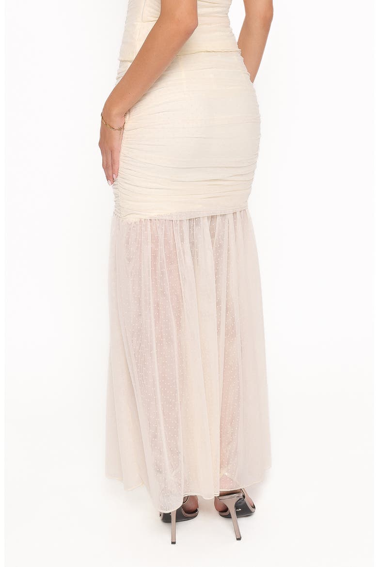 Susan Mesh Drop Waist Maxi Skirt, Alternate, color, YELLOW