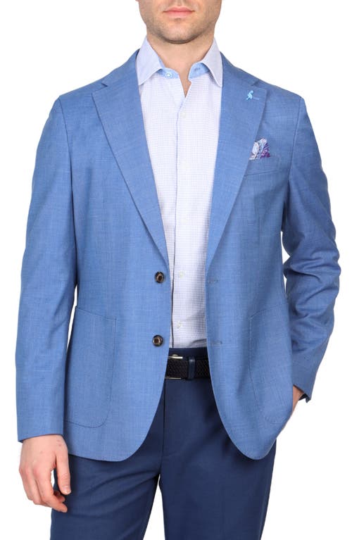 Tailorbyrd Cross Dyed Sport Coat In Steel Blue
