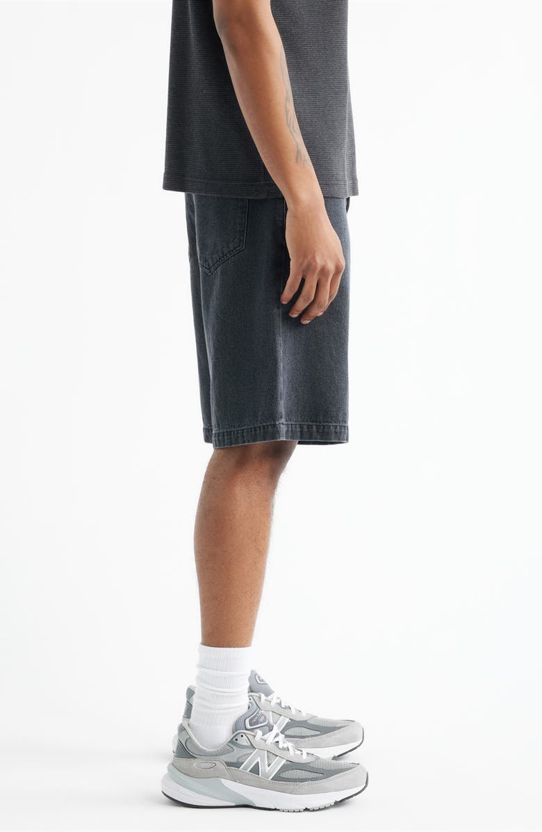 BP. Baggy Denim Shorts, Alternate, color, Black Washed