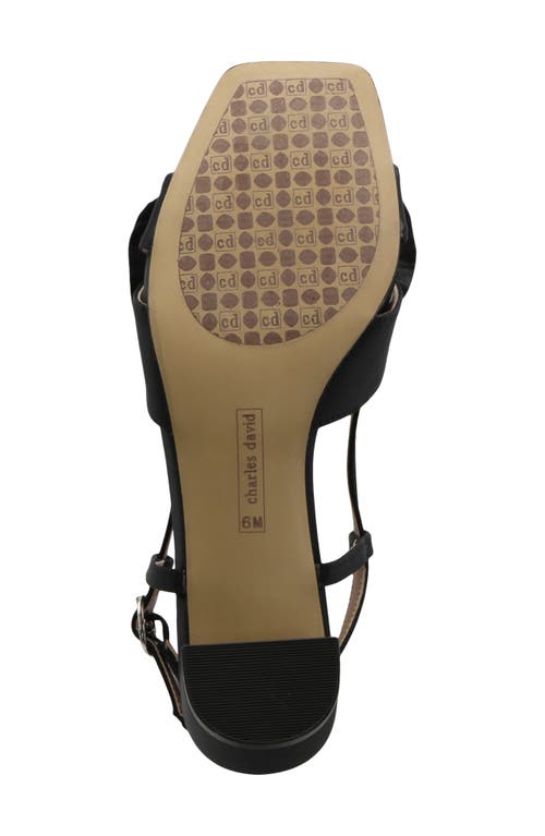 Charles David Dean Slingback Sandal In Black