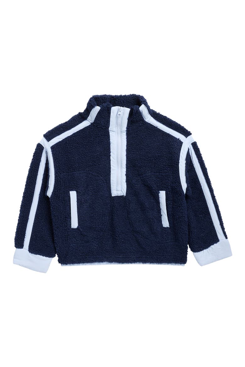 Kids' Alira Half Zip High Pile Fleece Jacket, Main, color, NAVAL ACADEMY