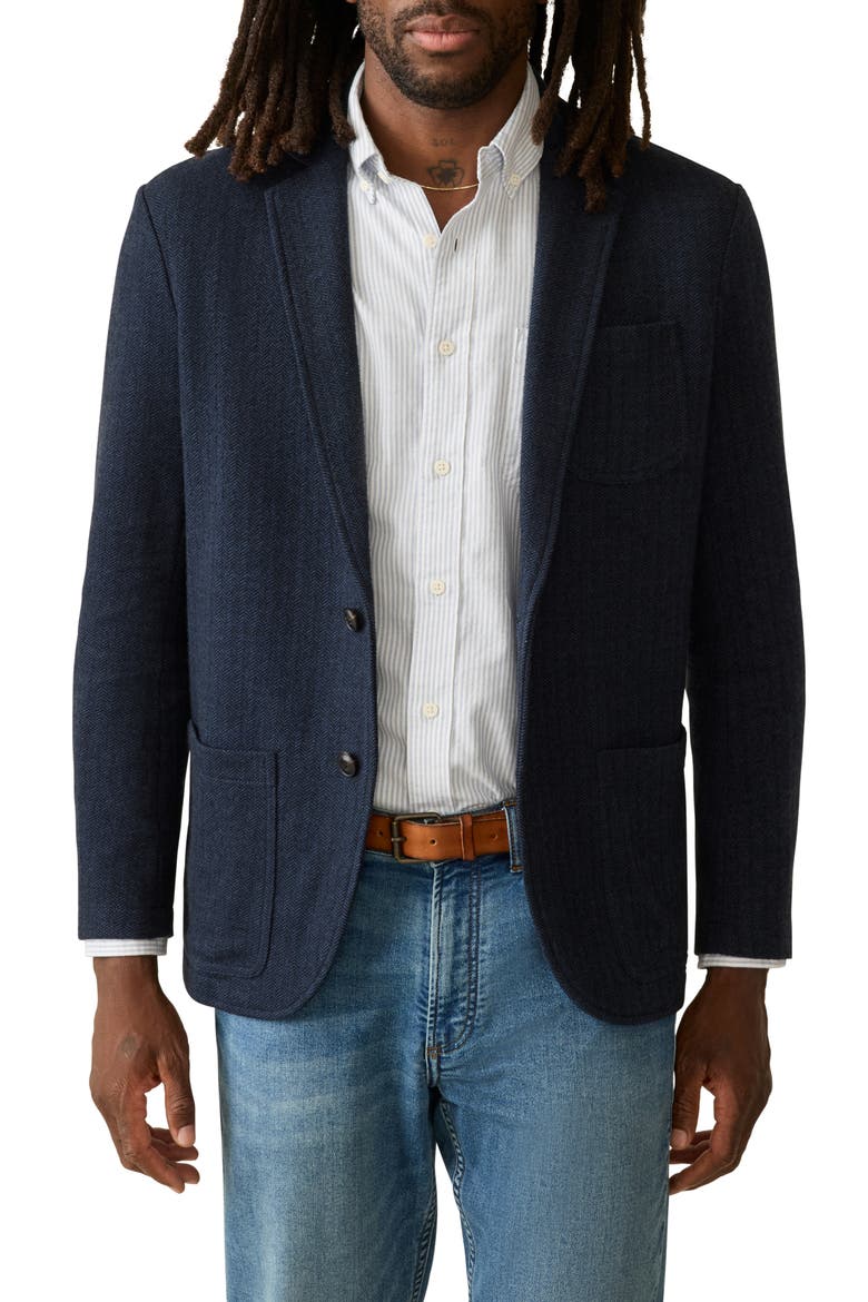 Inlet Herringbone Sport Coat, Main, color, NAVY TWILIGHT HERRINGBONE