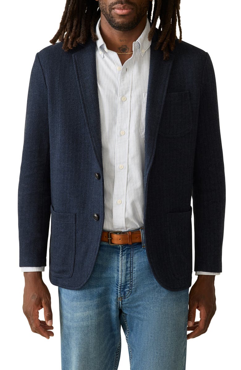 Faherty Inlet Herringbone Sport Coat, Main, color, 