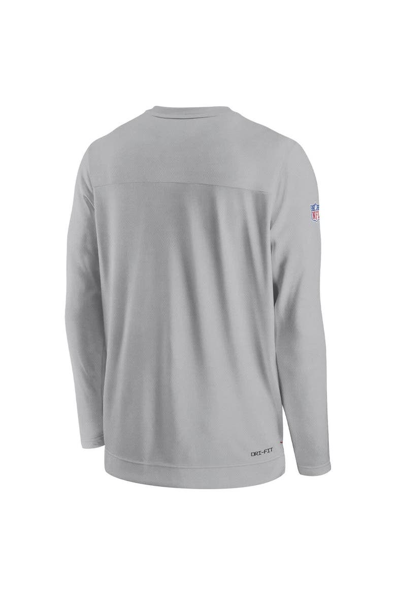 Men's Nike Gray Cleveland Browns Sideline Lockup Performance Pullover Sweatshirt, Alternate, color, Gray