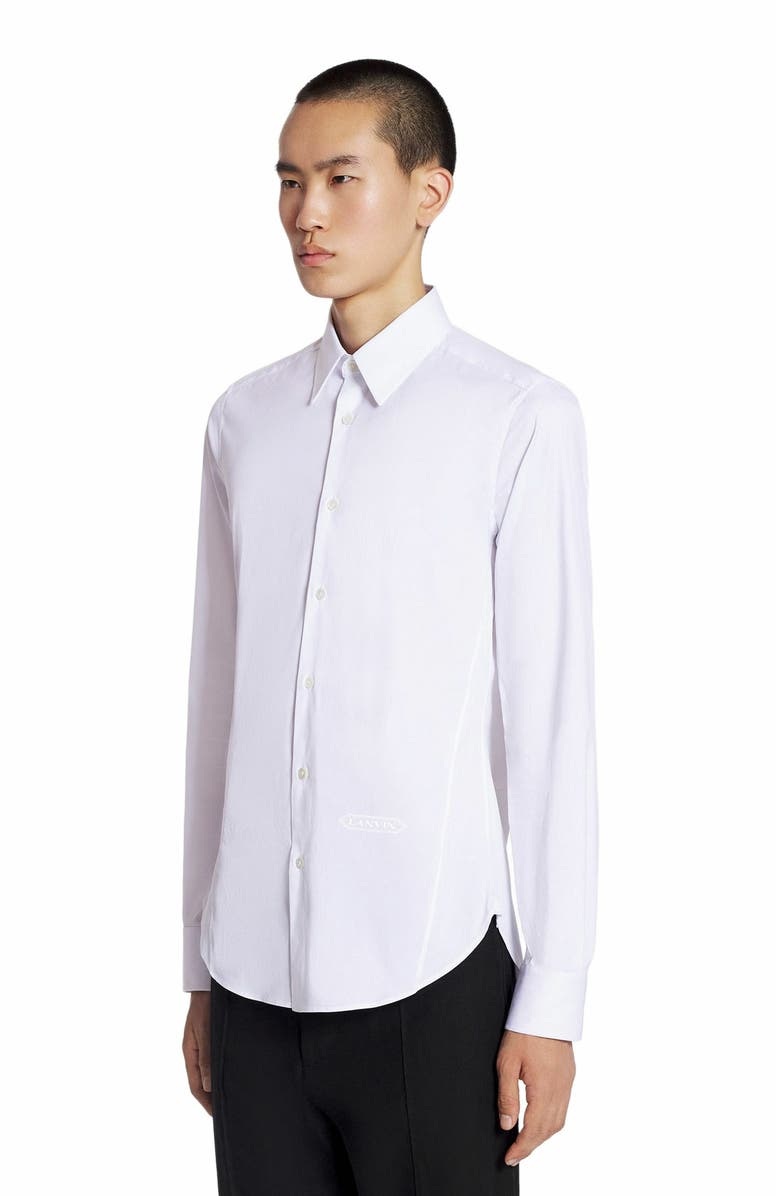 Lanvin Fitted Shirt, Alternate, color, Optic White