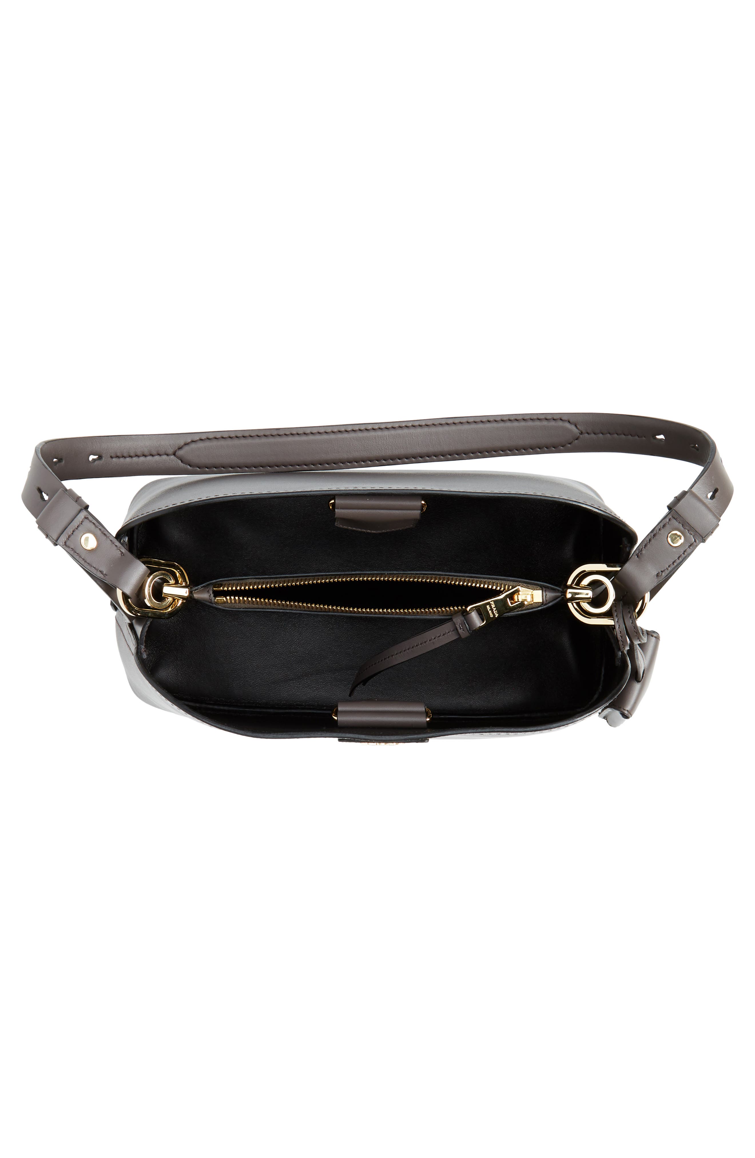 Prada Small Promenade Saffiano Calfskin Shoulder Bag, Alternate, color, 
