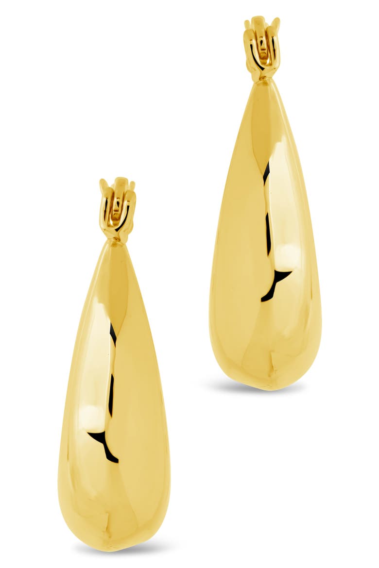 Brooklyn Chunky Tube Hoop Earrings, Alternate, color, GOLD
