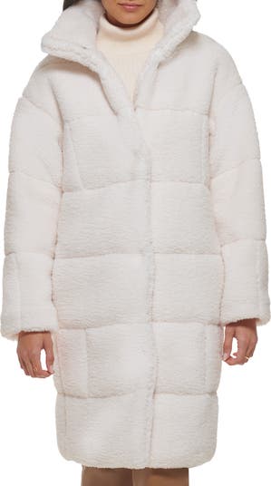 Levi's® Quilted Fleece Long Teddy Coat | Nordstrom Levi's® Quilted Fleece Long Teddy Coat | Nordstrom