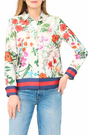 Halogen® Lux Satin Button-Up Shirt